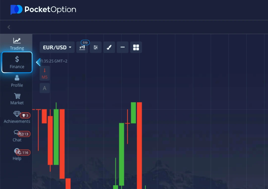 Select the Finance menu